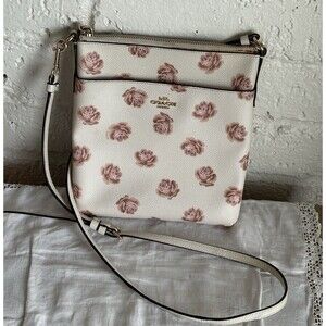 Coach Kitt Crossbody Bag with Rose Print